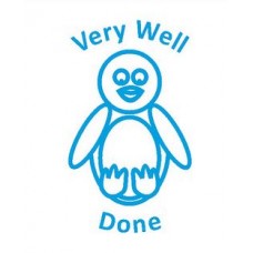 61499 Very Well done Penguin Classmate Teacher Reward Stamp