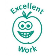 61690 - Excellent Work Apple Classmate Teacher Reward Stamp