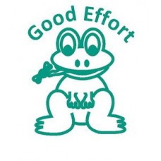 63268 Good Effort Frog Classmate Teacher Reward Stamp