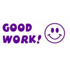 63619 Good Work Smiley Face Teacher Reward Stamp