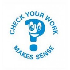 63999 Check your work makes sense Classmate Teacher Reward Stamp