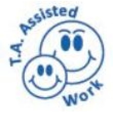 68188 T.A. Assisted Work Self Inking Teacher Reward Stamp