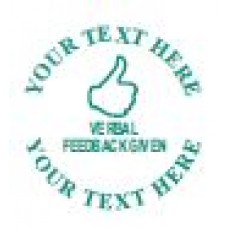 AST3 19mm Verbal Feedback Thumbs Up Custom Teacher Stamp