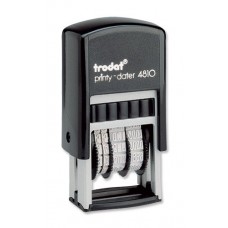 Trodat 50940 Printy 4810 Budget Mini Dater Stamp Self-inking 20x3.8mm, Black