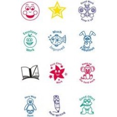 Trodat Classmate Stamp Assorted Exclamations Ref 1260945 [Pack 12]