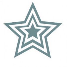 Silver Triple Star Classmates Teacher Reward Stamp