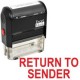 RETURN TO SENDER Self Inking Rubber Stamp - Red Ink (42A1539WEB-R) by DiscountRubberStamps