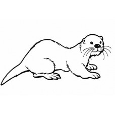 Otter - Self inking stamp (46mmx16mm)