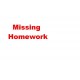 Missing Homework - self inking teacher stamp 36 x 13mm