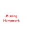 Missing Homework - self inking teacher stamp 36 x 13mm