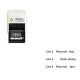 Personalised Self Inking Dater stamp - 44 x 23mm 5260D