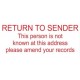 Return to sender - 46 x 16 mm