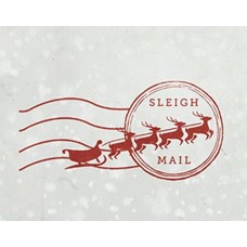 North Pole self inking card stamp