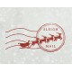 North Pole self inking card stamp