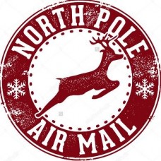 North Pole Red stamp - 28 mm circ max 5280