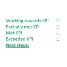 KPI (Key Performance Indicator) self inking stamp - 57 x 21mm