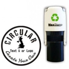 Personalised Custom Made Self Inking Rubber Stamp - 48mm Circular stamp