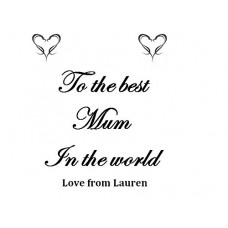 Personalised Mothers day - self inking stamp - 57 x 21mm