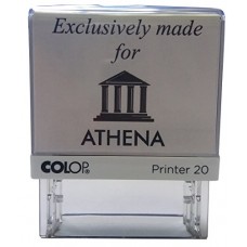 Personalised Custom Made Self Inking Rubber Stamp (up to 3 lines of Text) 37 x 13 mm