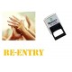 Re-Entry hand stamp - suitable for Festivals, Parties, Pubs, Special Events - Exhibitions self inking Orange stamp 28 x 6mm