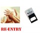 Re-Entry hand stamp - suitable for Festivals, Parties, Pubs, Special Events - Exhibitions self inking Red stamp 28 x 6mm