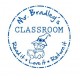 Personalised Teacher/Classroom/ Library Stamp - Self inking - 34 x 34 mm