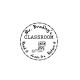 Personalised Teacher/Classroom/ Library Stamp - Self inking - 34 x 34 mm