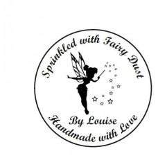 Personalised - Handmade Fairy Dust self inking stamp - 41mm Circ with Your Name