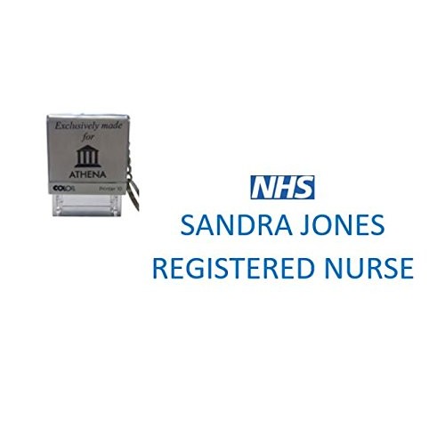 NHS REGISTERED NURSE PERSONALISED SELF INKING STAMP WITH HANDY