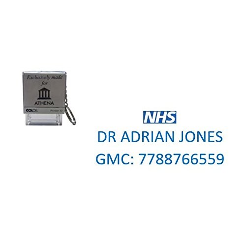 NHS DOCTORS PERSONALISED SELF INKING STAMP WITH HANDY KEYRING