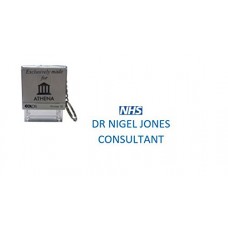 NHS - CONSULTANT - PERSONALISED SELF INKING STAMP WITH HANDY KEYRING 36 X 13MM