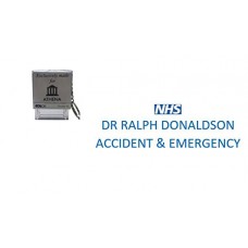 NHS - ACCIDENT & EMERGENCY - PERSONALISED SELF INKING STAMP WITH HANDY KEYRING 36 X 13MM