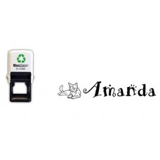 Personalised Girls Name - Self inking stamp - 12mm x 51mm