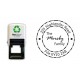 Personalised Family Address self inking stamp - 34 x 34 mm