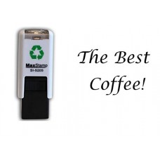 The Best Coffee! - Loyalty self inking stamp - Black ink - 11mm