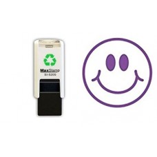 Loyalty Stamp - Violet smiley face - self inking stamp - 11mm ideal for your loyalty reward cards