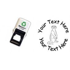 Personalised Meerkat - Teacher Reward self Inking Stamp - 25mm