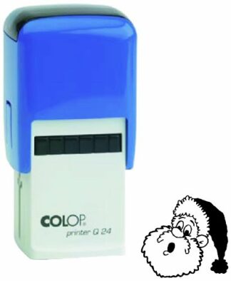 COLOP Printer Q24 Santa Picture Stamp - Black
