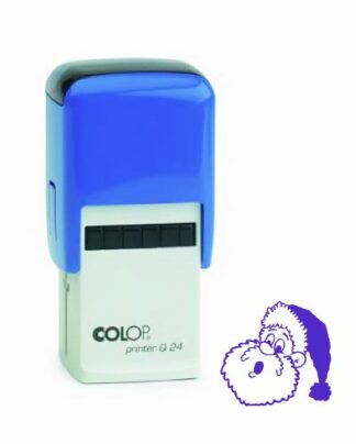 COLOP Printer Q24 Santa Picture Stamp - Violet