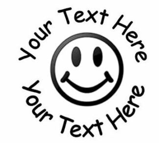 Smiling Face19mm Personalised Self Inking Teacher Reward Stamp