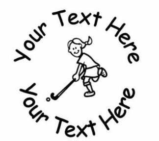 Hockey 19mm Personalised Self Inking Teacher Reward Stamp