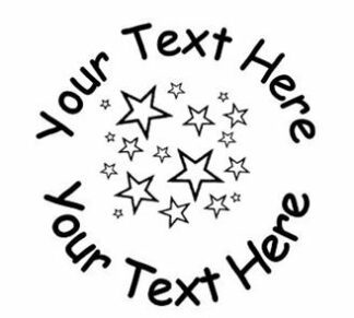 Stars - 19mm Personalised Self Inking Teacher Reward Stamp