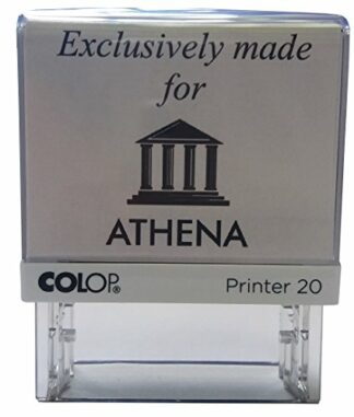 Personalised Custom Made Self Inking Rubber Stamp (up to 3 lines of Text) 36 x 13mm.