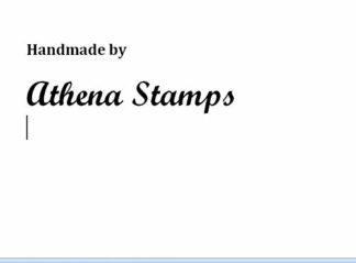 Handmade by - self inking stamp - 36 x 13mm