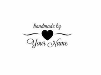 Handmade by - self inking stamp - 36 x 13mm Ideal for handmade cards