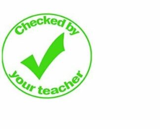Checked by your teacher - teacher reward stamp