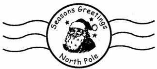 North Pole Stamp - self inking - 57 x 21mm