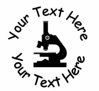 22mm Pre-Inked Custom, Personalised Teacher Stamp - Science