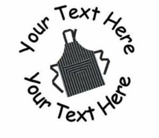 22mm Pre-Inked Custom, Personalised Teacher Stamp - food technology - Chefs Apron