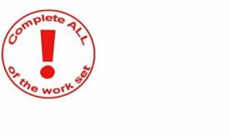 Complete all of the work set - teacher reward stamp